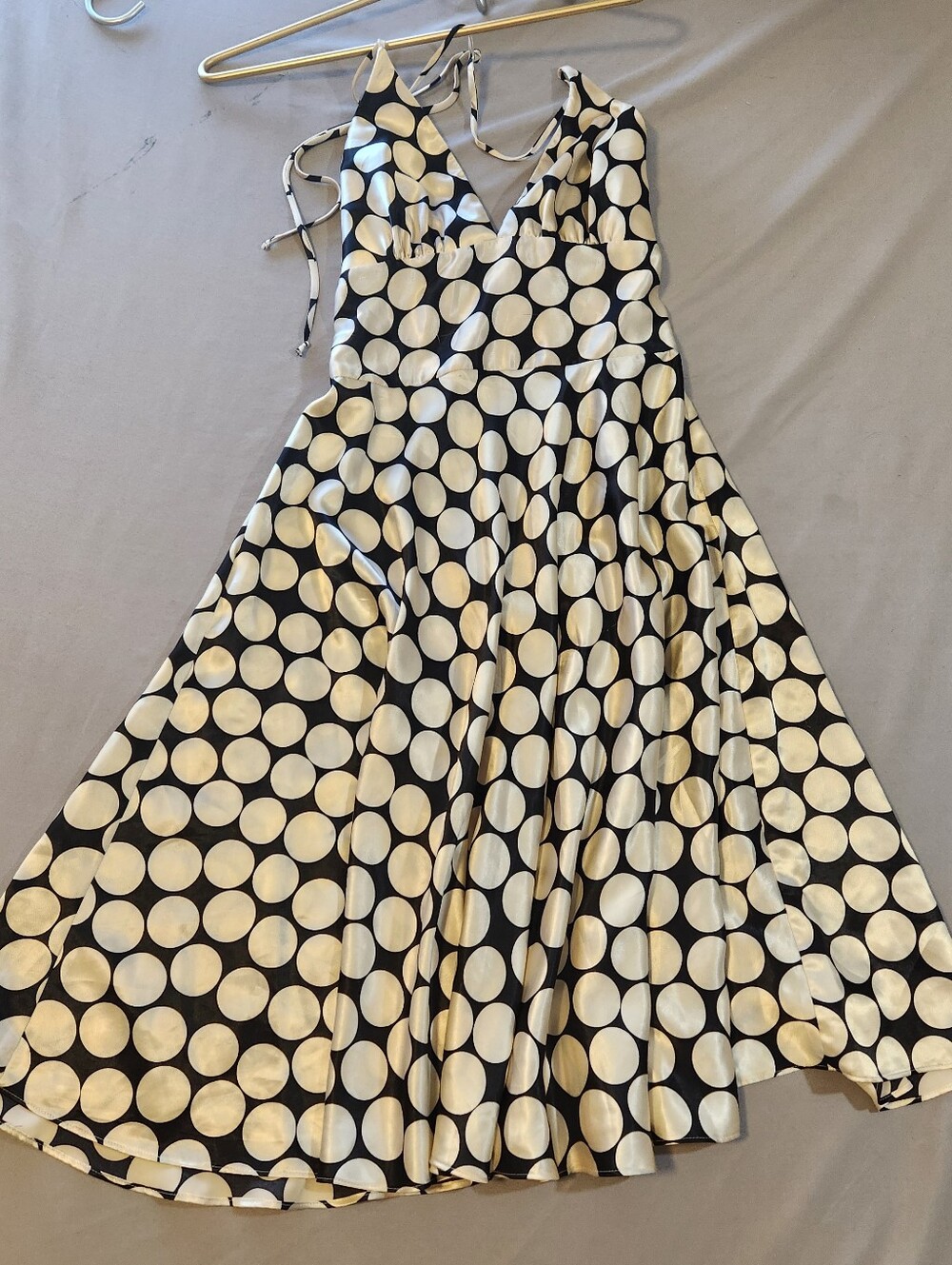 Alyn Paige Black and White Polka Dot Dress